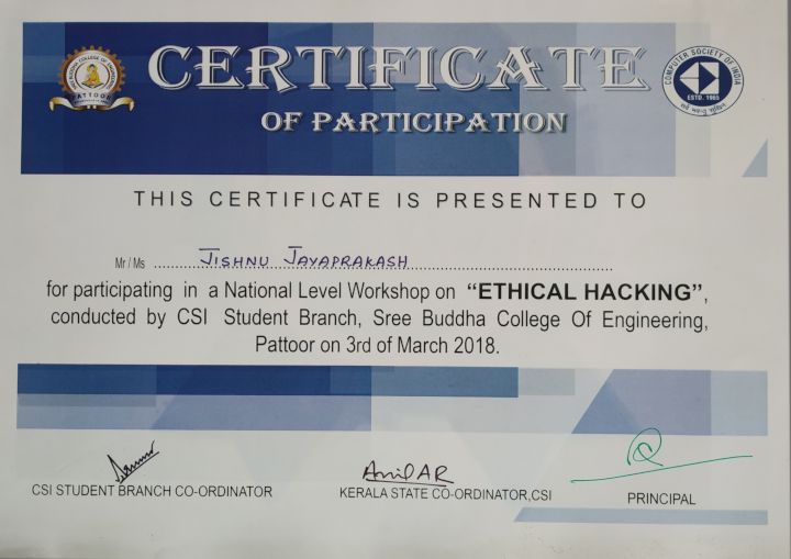 Ethical Hacking Certificate